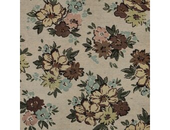 Gobelinstof – Chenille Flowers Sand