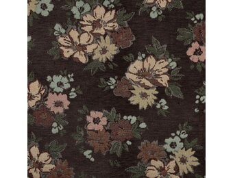 Gobelinstof – Chenille Flowers Bruin
