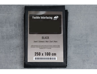 Vliesstof Pakje Zwart 2,50 x 1 Meter