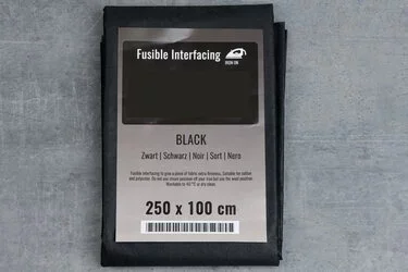 Vliesstof Pakje Zwart 2,50 x 1 Meter