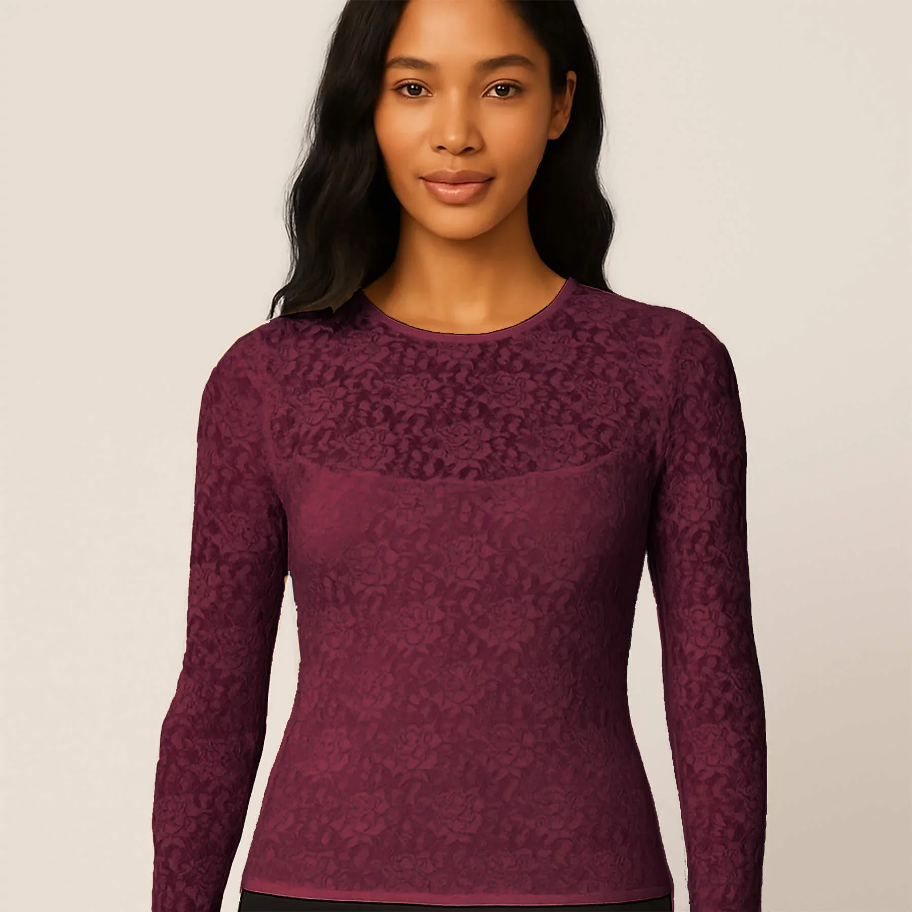 Kant Stof Stretch Bordeaux – Elegant, Rekbaar & Veelzijdig