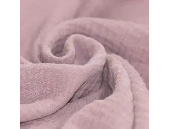 Baby Cotton – Mousseline Stof - Oud Roze