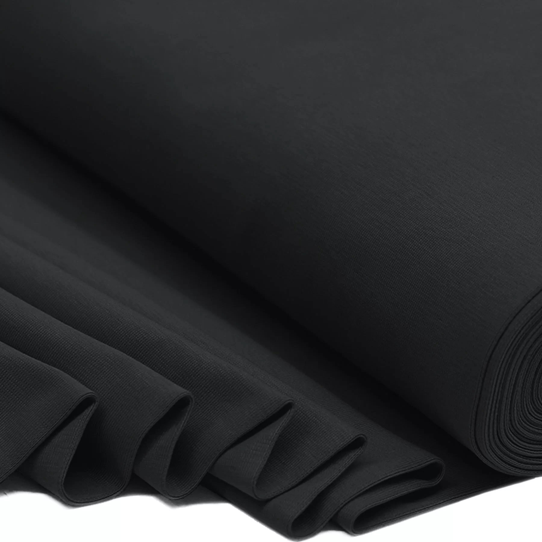 Boordstof Zwart – Zacht, Rekbaar & Duurzaam