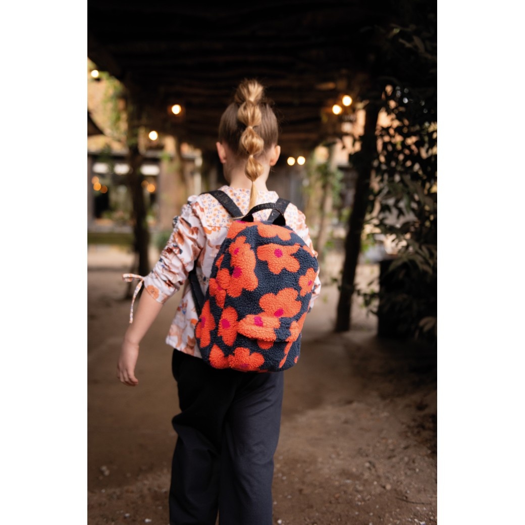 Teddy Stof Bloemen - Taupe/Beige