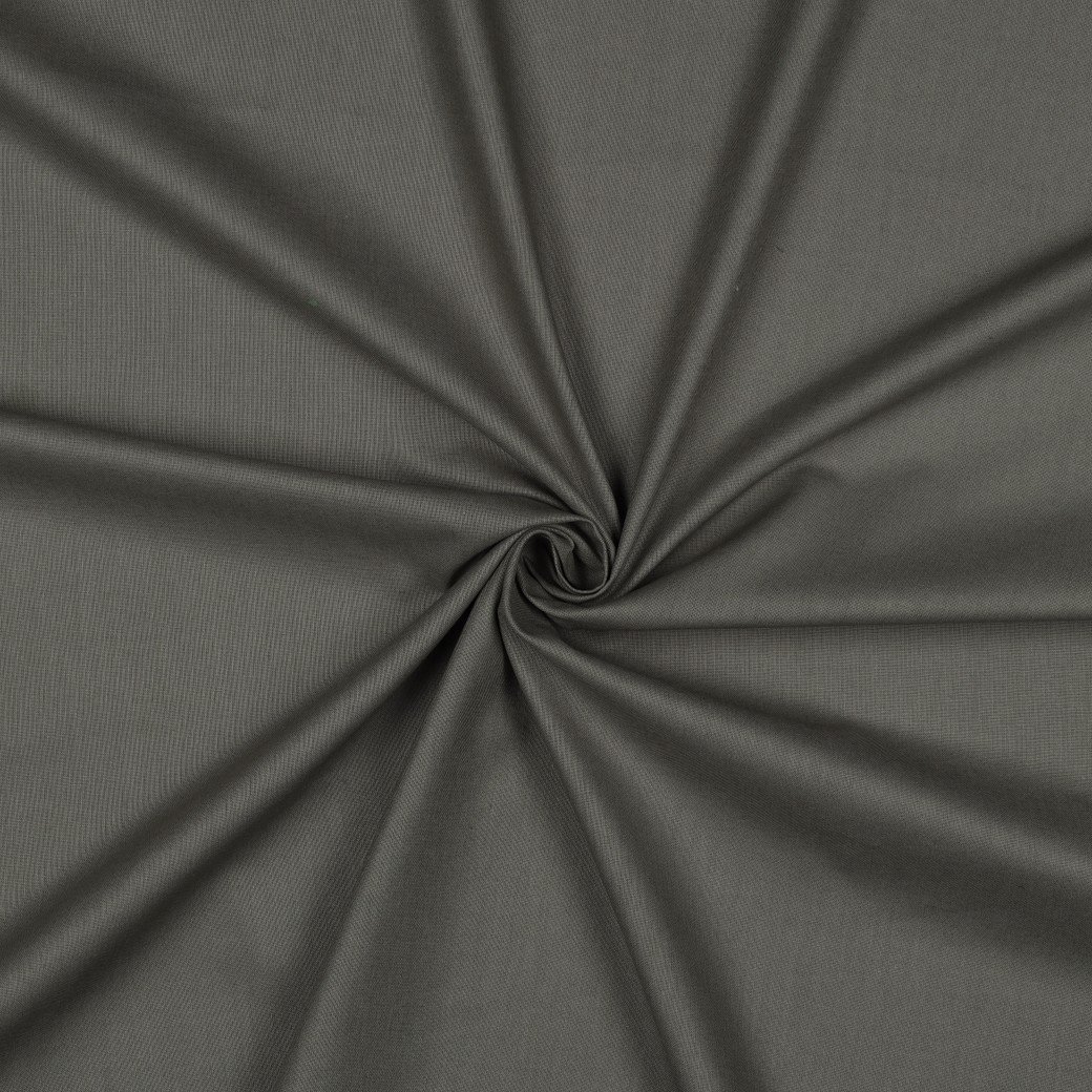 Katoen Poplin Stof Olijf – Glad, Ademend & Veelzijdig