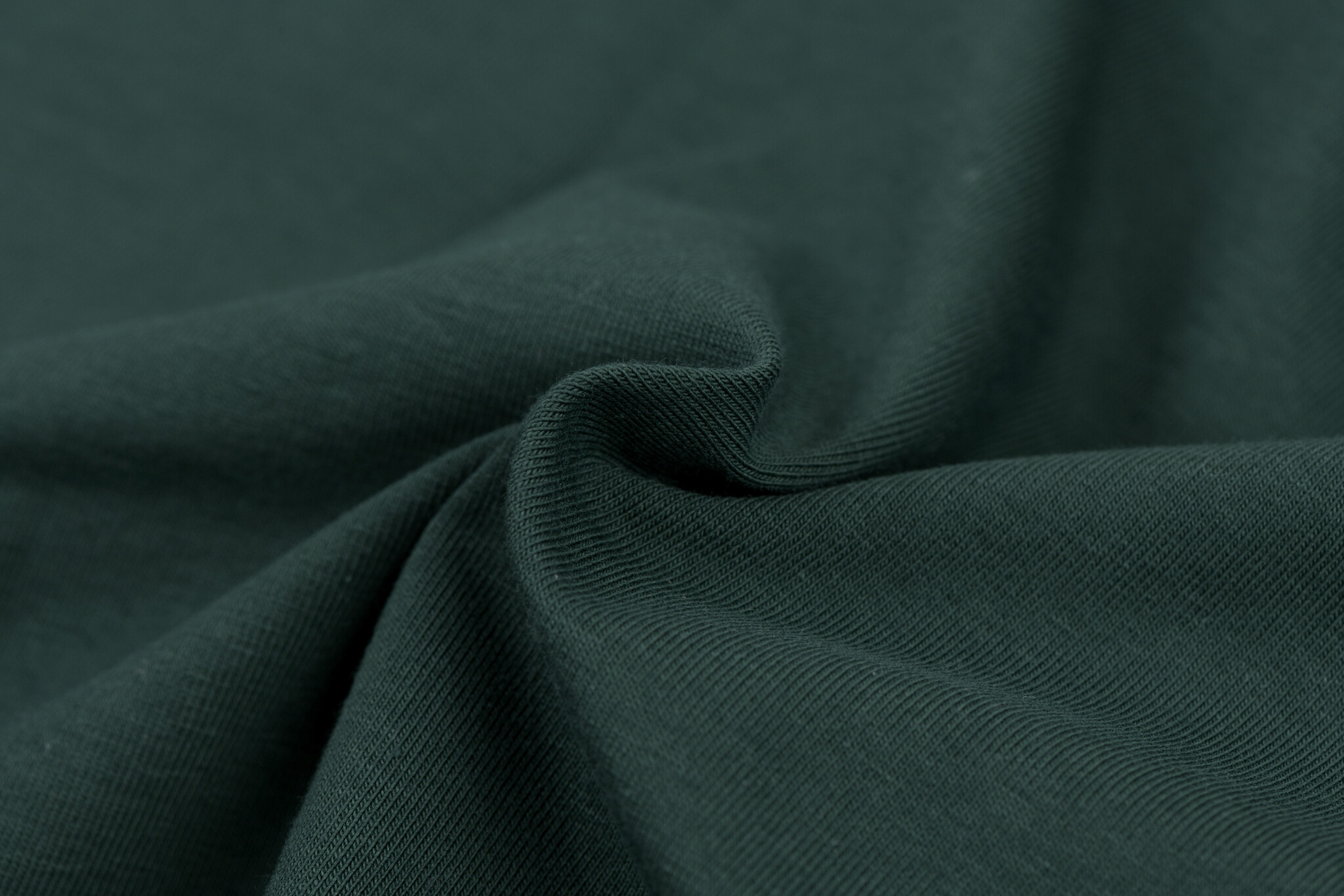 Katoenen Jersey Donkergroen – Zacht, Rekbaar & Ademend