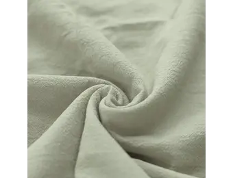 Gewassen Katoenen Stof Dusty Groen