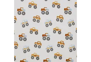 Rib Jersey Stof - Monster Truck