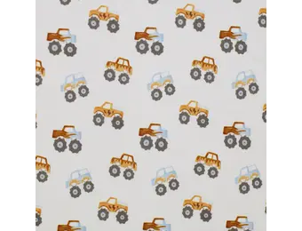 Rib Jersey Stof - Monster Truck