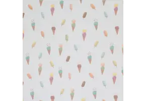 Rib Jersey Stof - Zomer Ijsjes