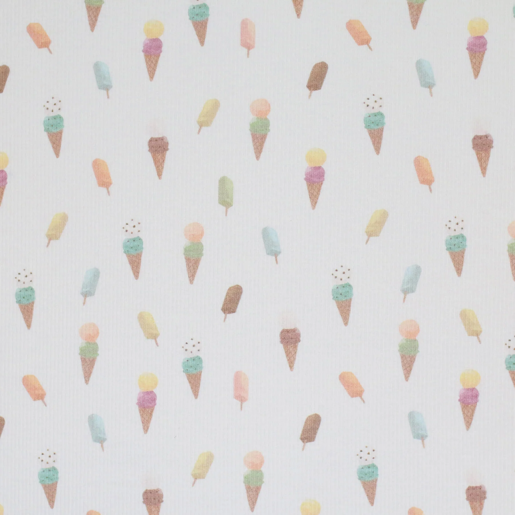 Rib Jersey Stof Zomer Ijsjes – Fris & Perfect voor Baby & Kids