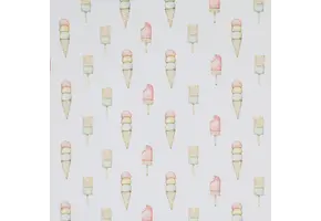 Jersey Katoen Digitale Print - Pastel Ijsje