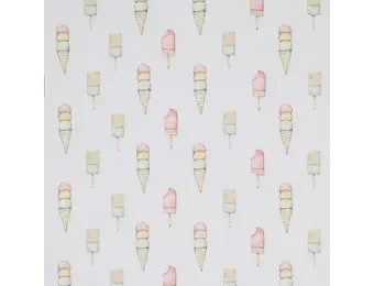 Jersey Katoen Digitale Print - Pastel Ijsje
