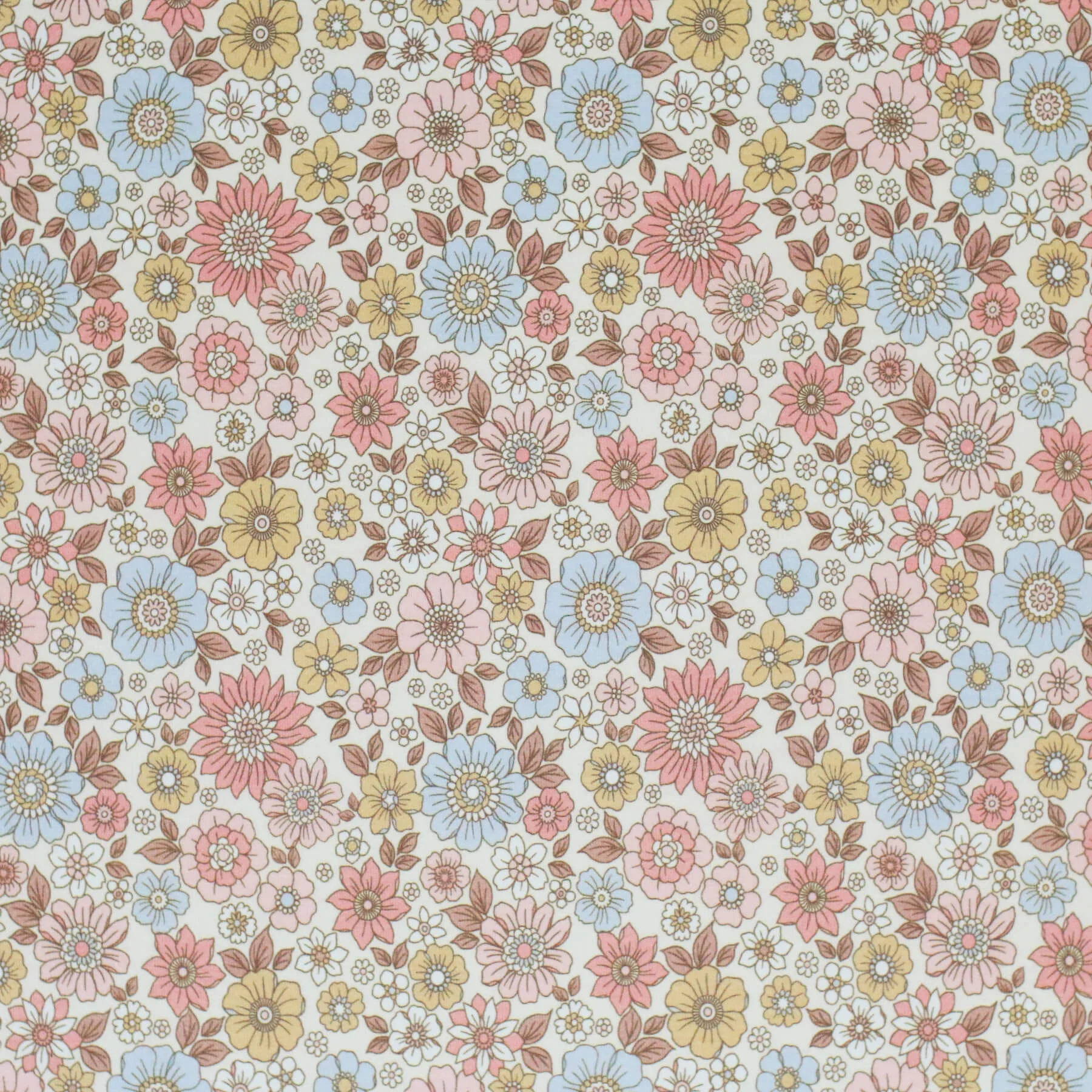 Jersey Katoen Digitale Print - Lente Sterbloem