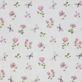 Jersey Katoen Digitale Print - Vlindertuin Oud Roze