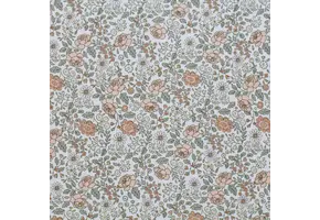 Jersey Katoen Digitale Print - Madeliefjesveld Cacao