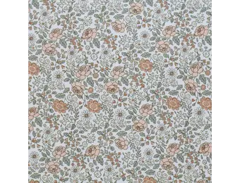 Jersey Katoen Digitale Print - Madeliefjesveld Cacao