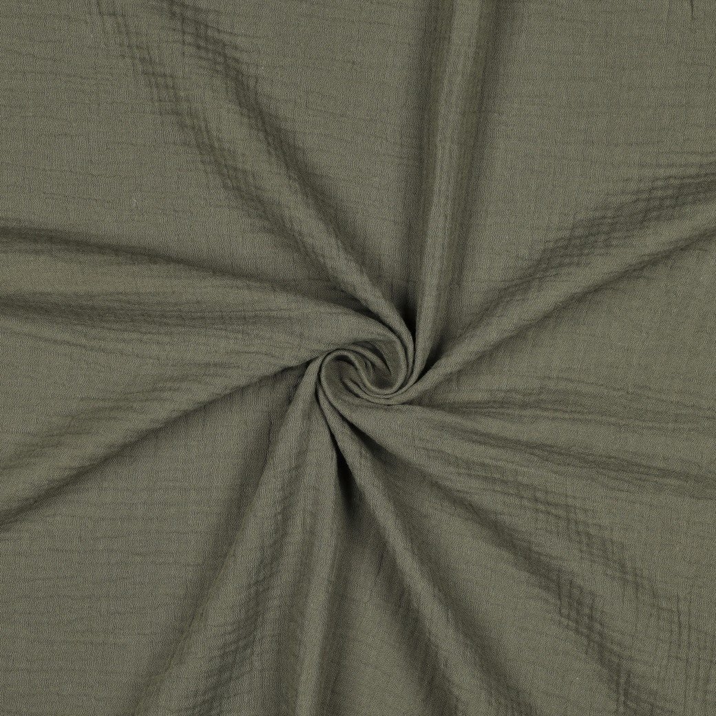 Hydrofiel Stof Donker Mosgroen – Zacht, Ademend & Oeko-Tex