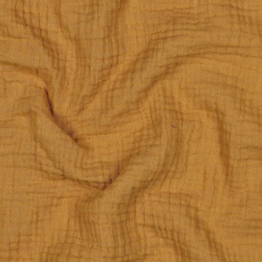 Hydrofiel Stof Donker Oker – Zacht, Ademend & Oeko-Tex