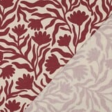 Sweat Stof Natural Bloemen Bordeauxrood – Zacht & Comfortabel