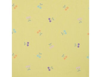 Jersey Katoen Stof – Kersjes Zacht Geel