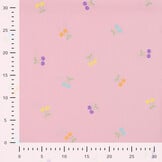 Jersey Katoen Stof Kersjes Roze – Zacht, Rekbaar & Ademend