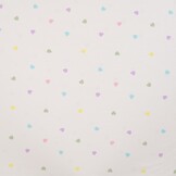 Jersey Katoen Stof Hartjes Ecru – Zacht, Rekbaar & Ademend