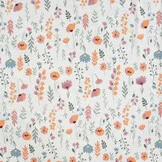 Jersey Katoen Stof Bloemenveld Ecru – Zacht, Rekbaar & Ademend