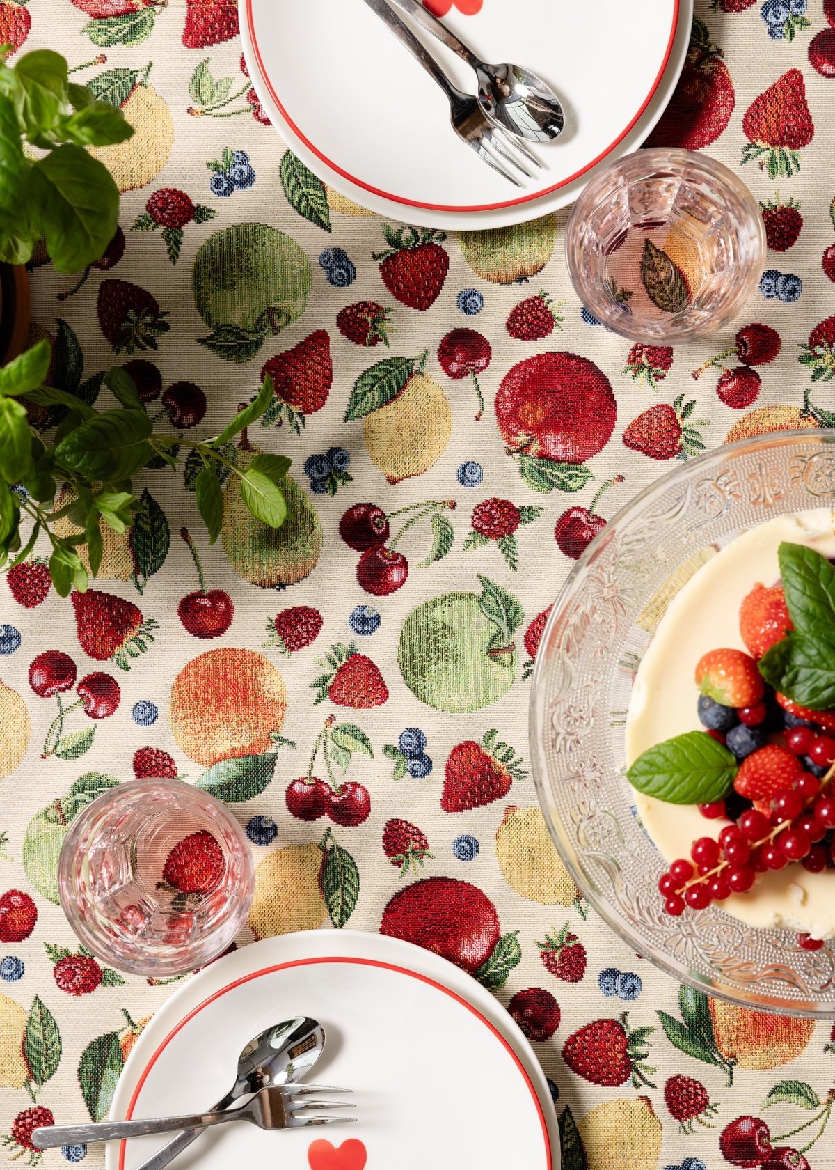 Gobelin Stof Fruitige Lente – Fris & Sfeervol