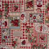 Gobelin Stof Aardbeien Jam – Warm & Landelijk