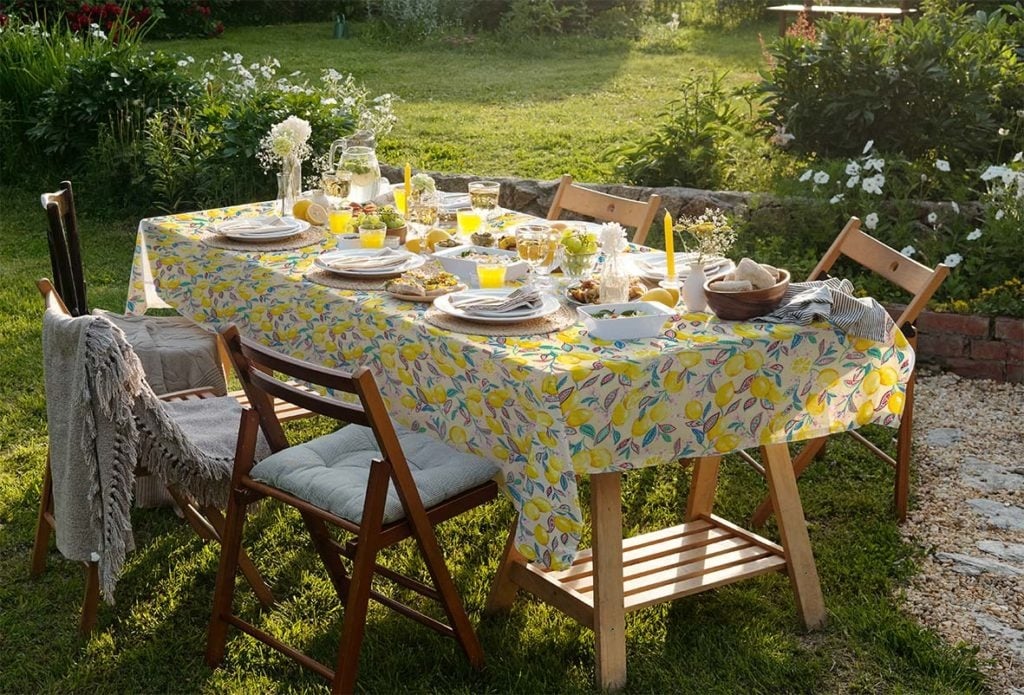 Katoen Stof Citroenen Turquoise – Fris, Zomers & Decoratief