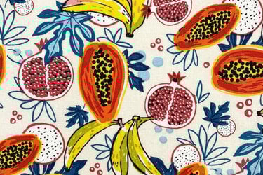 Katoen Stof Tutti Frutti – Crème