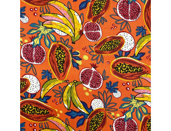 Katoen Stof Tutti Frutti – Oranje