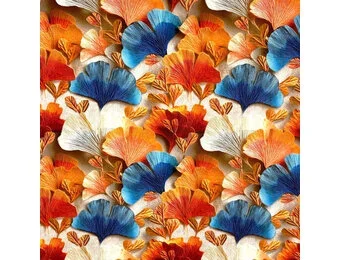 Katoen Canvas Stof Asian – Multicolor