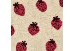 Teddy Stof Aardbeien – Ecru