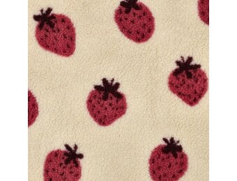 Teddy Stof Aardbeien – Ecru