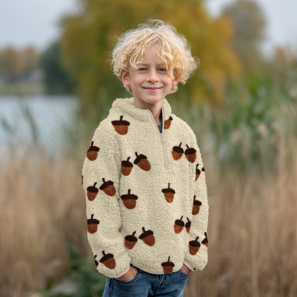 Teddy Stof Eikels – Ecru – Zacht, Warm & Speels