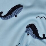 Jogging Stof Walvissen – Blauw – Zacht & Perfect voor Kids