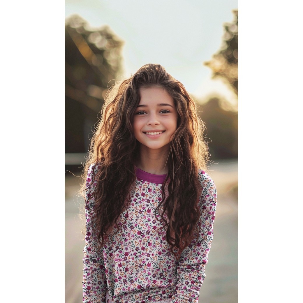 Organic Jersey Fuchsia Bloemenmix – Vrolijk, Trendy & Biologisch