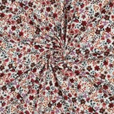 Organic Jersey Bordeaux Bloemenmix – Warm, Trendy & Biologisch