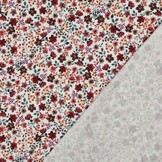 Organic Jersey Bordeaux Bloemenmix – Warm, Trendy & Biologisch