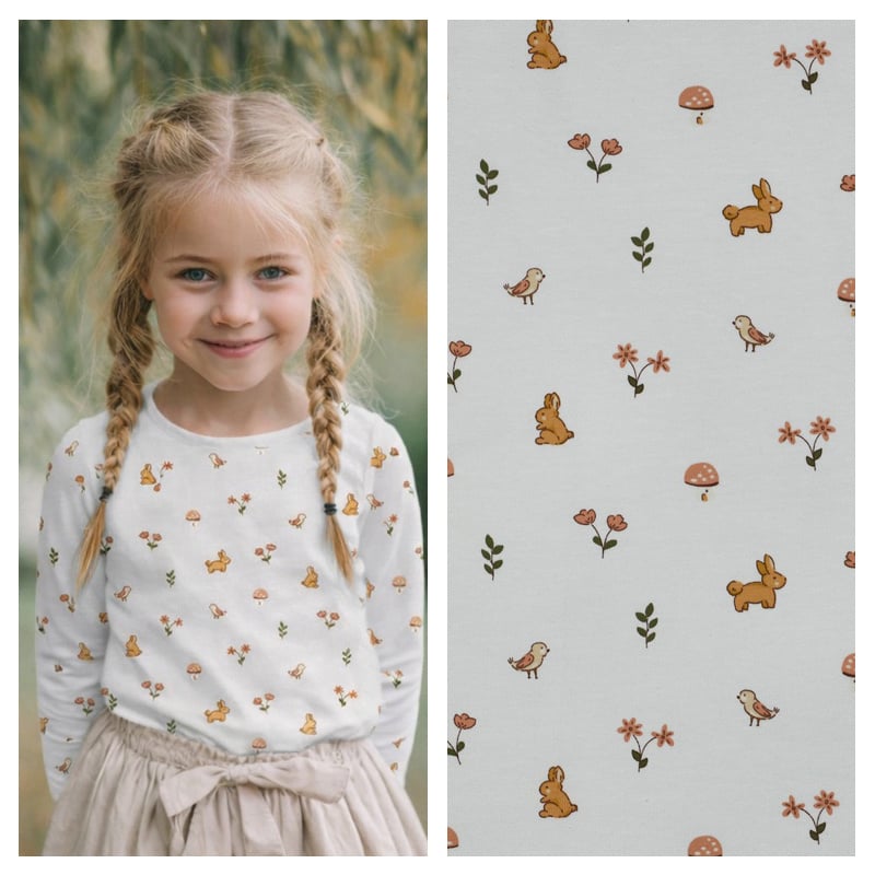 Organic Jersey Katoen Konijntjes – Lief, Zacht & Biologisch