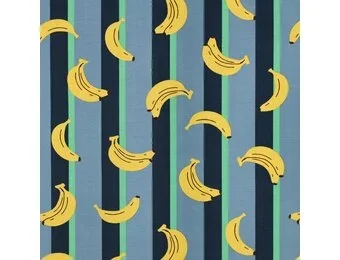 Jersey Katoen Stof – Fruit Petrol