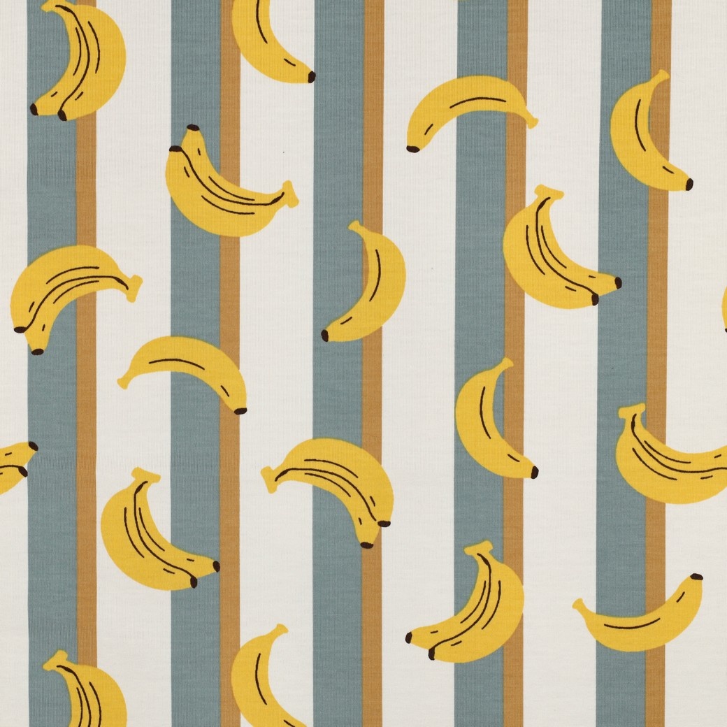 Jersey Katoen Fruit Wit – Vrolijk, Zacht & Comfortabel