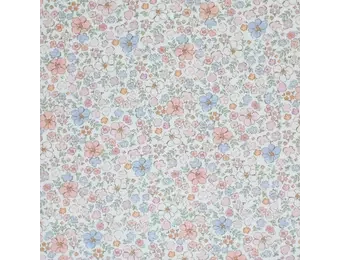 Poplin Katoen Digitale Print - Zomergevoel Nude Roze