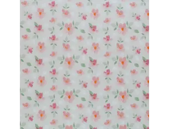 Rib Jersey Stof - Aquarel Bloem