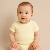 Rib Jersey Stof Pastel Geel – Zacht, Rekbaar & Comfortabel