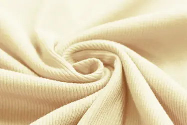 Rib Jersey Stof Pastel Geel