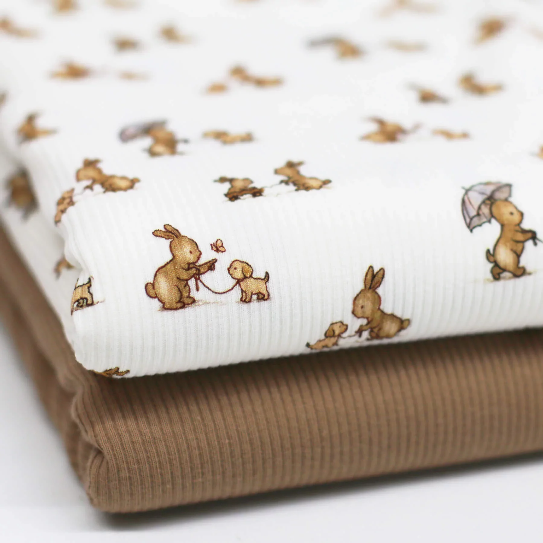 Rib Jersey Stof Konijn Hondentraining — Lief & Speels