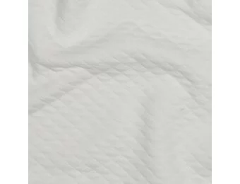 Quilt Jersey Stof Ruit – Ecru